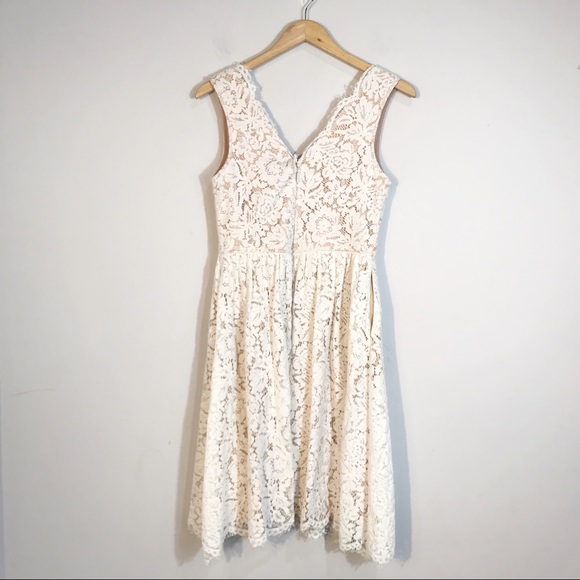 LULUS Love Swept Lace Midi Skater Dress - Picture 7 of 13